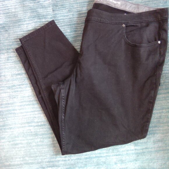 Midrise Black Leggings - Picture 1 of 4